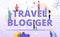 Travel Blogger Advertising Poster and Happy People