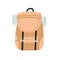 Travel camp backpack, tourist rucksack equipment, camper traveler gear for tourism