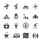 Travel and camping icon set, vector eps10