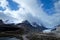 Travel Canadian Rockies. Road to the glacier.