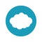 travel cloud weather blue circle concept