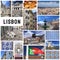 Travel Collage of Lisbon, Portugal