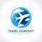 Travel company logo.