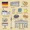 Travel concept of Germany