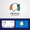 Travel Cote d Ivoire / Ivory Coast Flag Logo and Visiting Card D