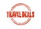 Travel deals Red stamp