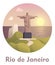 Travel destination Rio de Janeiro icon