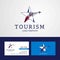 Travel Dominican Republic flag Creative Star Logo and Business c