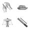 Travel, entertainment, medicine and other monochrome icon in cartoon style. tool, plumbing, business icons in set