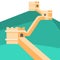 Travel famous places Greatwall illustration icon