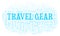 Travel Gear word cloud.