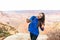 Travel hiking woman at Grand Canyon