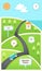 Travel, Holiday, Road Map Infographic Template