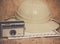 Travel icons camera airmail envelope safari hat