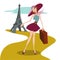 Travel illustration vector