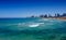 Travel Israel: Panoramic view of Tel-Aviv beach.