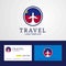 Travel Liechtenstein Creative Circle flag Logo and Business card