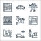 Travel line icons. linear set. quality vector line set such as , park, map, calendar, diving, hotel, shopping, taxi
