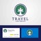 Travel Macau Creative Circle flag Logo and Business card design