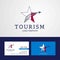 Travel Malta flag Creative Star Logo and Business card design