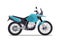 Travel motorcycle off road, concept, active lifestyle, enduro. Flat vector illustration. Isolation on white background
