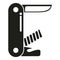 Travel multitool icon simple vector. Army pocket