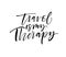 Travel is my therapy card.