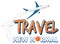 Travel new normal word logo design