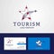 Travel Northern Cyprus flag Creative Star Logo and Business card