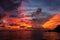 Travel photo of St. Barthâ€™s Island St. Bartâ€™s Island, Caribbean. View of a peaceful sunset and waves on Shell Beach