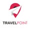 Travel point logo design