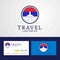 Travel Republika Srpska Creative Circle flag Logo and Business c
