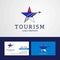 Travel Republika Srpska flag Creative Star Logo and Business car