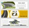 Travel road group company vector banners