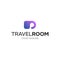 Travel Room Hanging Door Hotel Logo Template