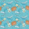 Travel seamless pattern