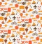 Travel seamless pattern