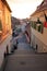 Travel in Sibiu, old stairs and arcades