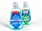 Travel Size Bottles of Crest Pro-Health Mouthwash and Scope on a White Backdrop