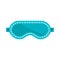 Travel sleeping mask icon flat isolated vector