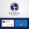 Travel South Georgia Creative Circle flag Logo and Business card