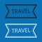 Travel Sticker Or Button - Vector Scribble Illustration - Differ