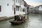 Travel in stone bridge boat and water town in zhouzhuang village