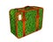 Travel suitcase Illustration made of grass field