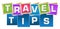 Travel Tips Colorful Squares Stripes