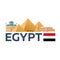 Travel to Egypt skyline. Pyramid. Vector illustration.