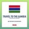 Travel to The Gambia. Discover and explore new countries. Adventure trip.