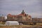 Travel to Germany - an elegant baroque Dresden. square and church. View of the historic part of Dresden