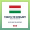 Travel to Hungary. Discover and explore new countries. Adventure trip.