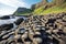 Travel to Iceland - basalt columns of Reynisfjara Beach near Vik I Myrdal village on Atlantic South Coast in Katla Geopark in sep
